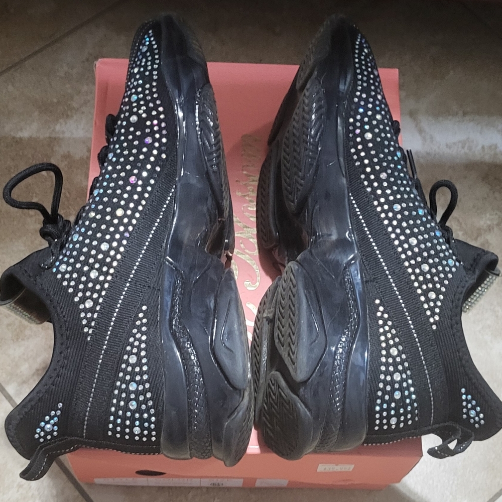Black Rhinestone Sneakers - Picture 5 of 5